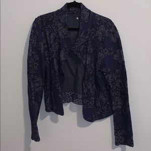 Tweedy knit jacket